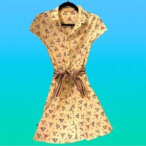 Boden shirtdress with scooters. Never worn, tags removed